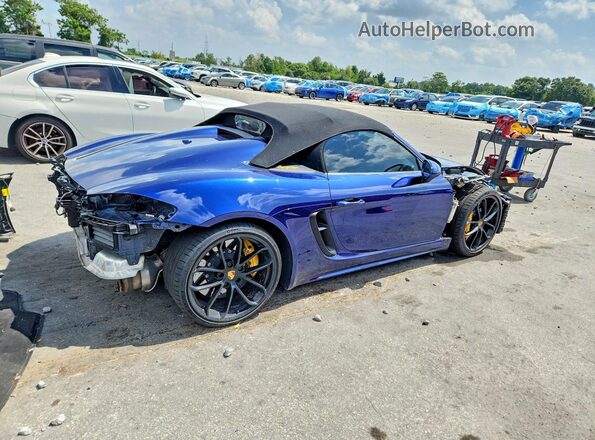 WP0CC2A8XMS240221 2021 PORSCHE BOXSTER Blue Tył prawy