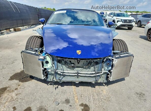 WP0CC2A8XMS240221 2021 PORSCHE BOXSTER Blue Widok z przodu