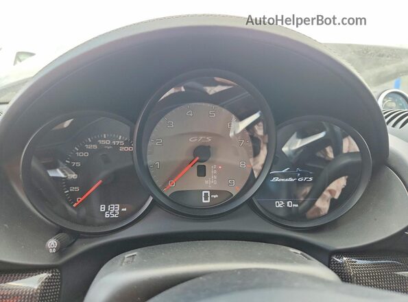 WP0CD2A89SK230208 2025 PORSCHE BOXSTER Silver Instrument cluster view