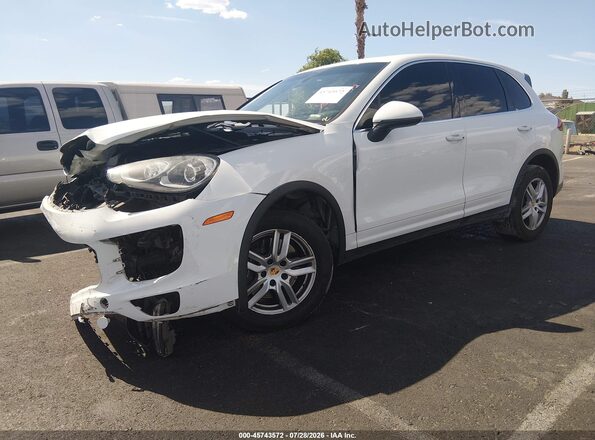 WP1AA2A22GKA10118 2016 PORSCHE CAYENNE White წინა მარცხენა ხედი სამი მეოთხედიდან