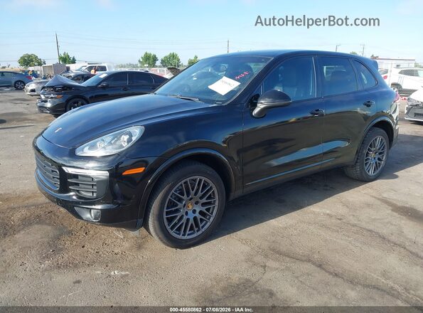 WP1AA2A24HKA91902 2017 PORSCHE CAYENNE Black Առջևի ձախ երեք քառորդ տեսարան