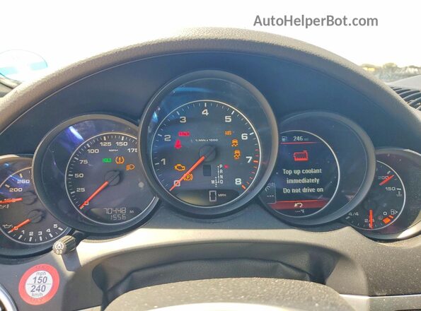 WP1AA2A25GLA10706 2016 PORSCHE CAYENNE Black Vista del cuadro de instrumentos