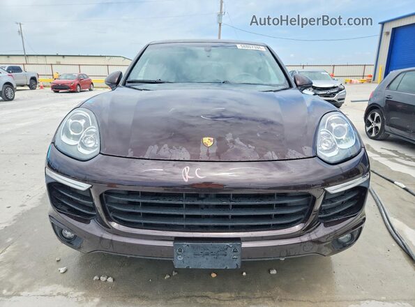 WP1AA2A29GKA13484 2016 PORSCHE CAYENNE Burgundy Widok z przodu
