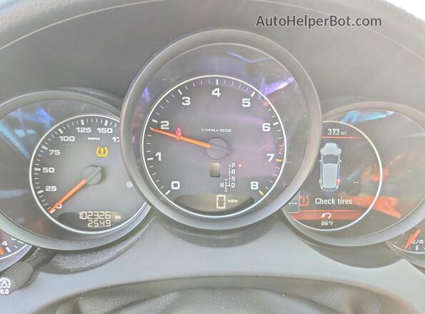 WP1AA2A2XHKA86591 2017 PORSCHE CAYENNE Silver Вид щитка приладів