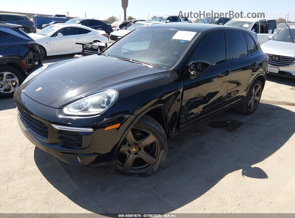 WP1AA2A2XJKA07748 2018 PORSCHE CAYENNE Black Առջևի ձախ երեք քառորդ տեսարան