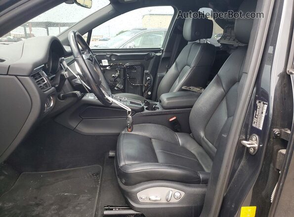 WP1AA2A50MLB16762 2021 PORSCHE MACAN Black Widok wnętrza z przodu