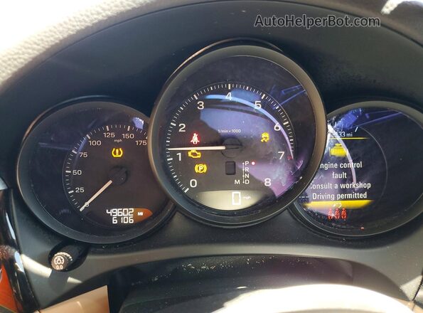 WP1AA2A51NLB07666 2022 PORSCHE MACAN White Вид щитка приладів