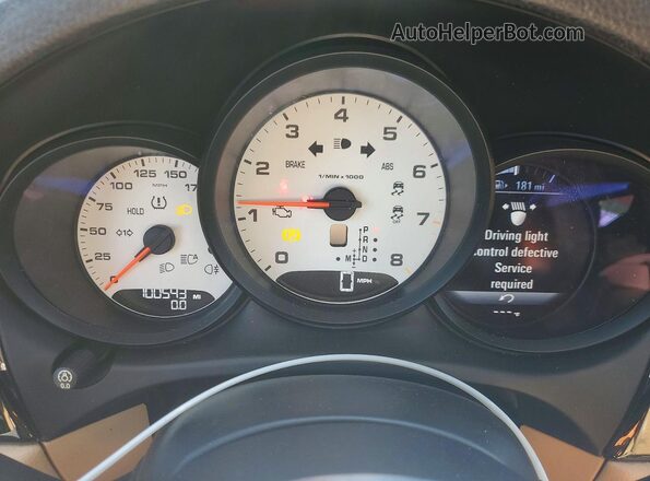 WP1AA2A52JLB14460 2018 PORSCHE MACAN Blue Widok zestawu wskaźników