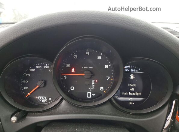 WP1AA2A52KLB03718 2019 PORSCHE MACAN White Սարքավորումների վահանակի տեսք