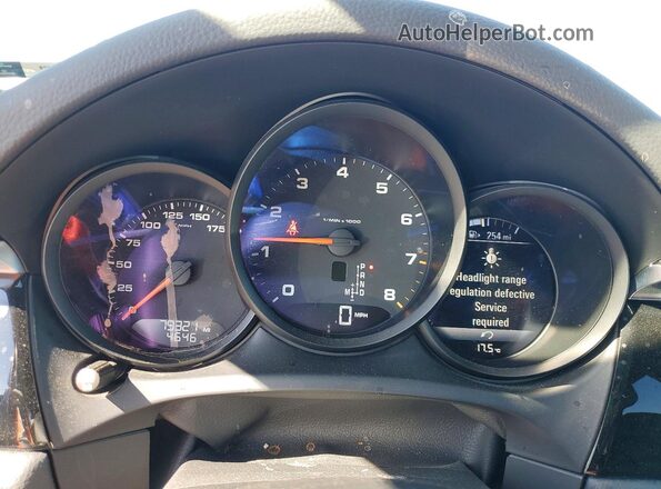 WP1AA2A53JLB24334 2018 PORSCHE MACAN Blue Widok zestawu wskaźników