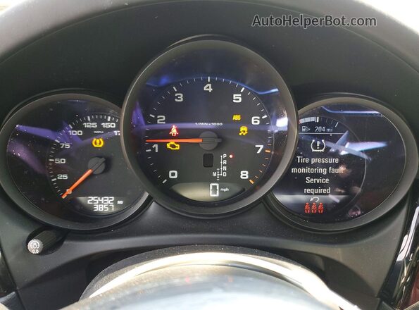 WP1AA2A54MLB15887 2021 PORSCHE MACAN White Вид щитка приладів