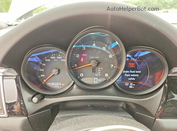 WP1AA2A56JLB14039 2018 PORSCHE MACAN Black Instrument cluster view