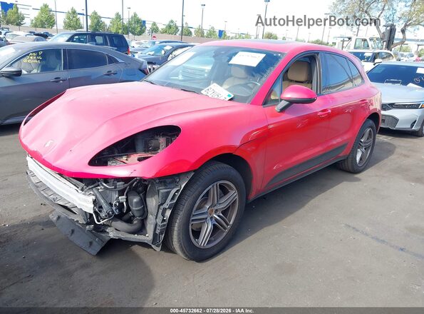 WP1AA2A56JLB25610 2018 PORSCHE MACAN Красный Передняя левая четверть