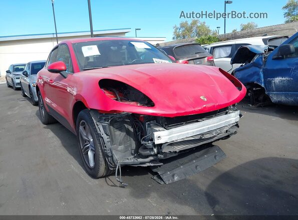 WP1AA2A56JLB25610 2018 PORSCHE MACAN Красный Вид спереди