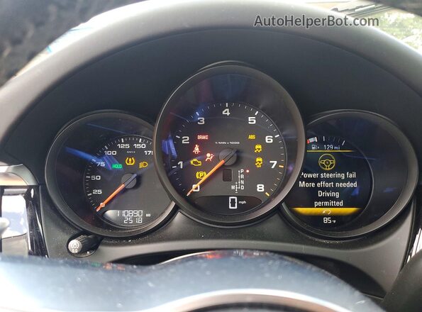 WP1AA2A56KLB07576 2019 PORSCHE MACAN Белый Вид щитка приборов