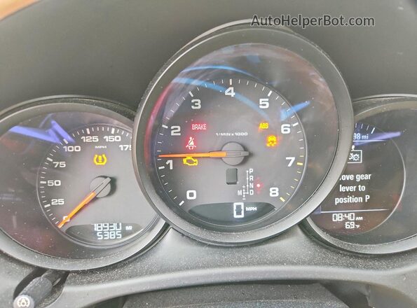 WP1AA2A58HLB02677 2017 PORSCHE MACAN Blue Vista del cuadro de instrumentos
