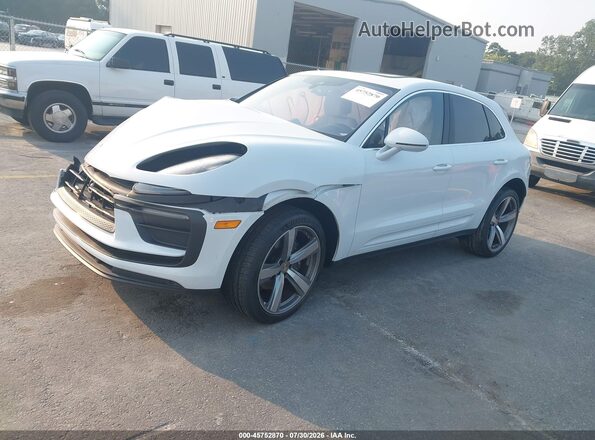 WP1AA2A58RLB18847 2024 PORSCHE MACAN White Առջևի ձախ երեք քառորդ տեսարան