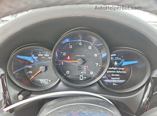 WP1AA2A59KLB00217 2019 PORSCHE MACAN Silver Widok zestawu wskaźników