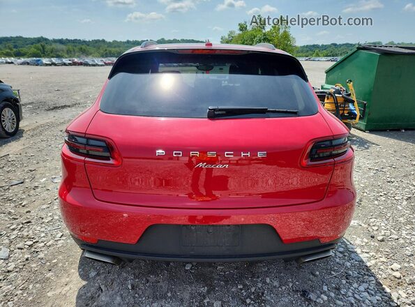 WP1AA2A5XJLB20717 2018 PORSCHE MACAN Red Vista trasera