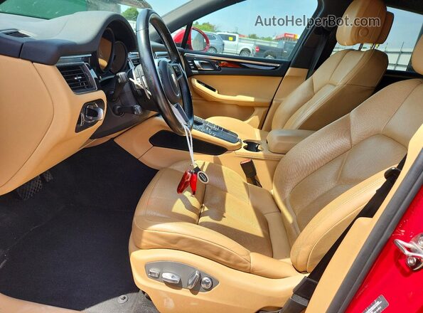 WP1AA2A5XJLB20717 2018 PORSCHE MACAN Red Vista interior delantera