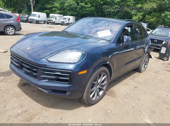 WP1AA2AY0RDA02031 2024 PORSCHE CAYENNE Blue Առջևի ձախ երեք քառորդ տեսարան