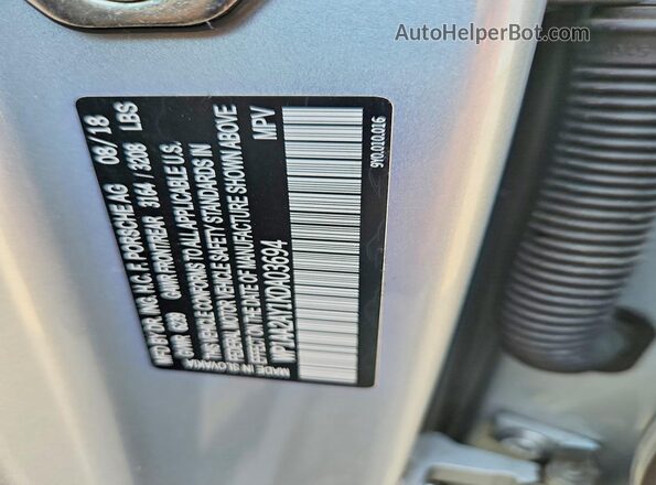 WP1AA2AY1KDA03694 2019 PORSCHE CAYENNE Silver Սալոնի 360 աստիճան տեսք