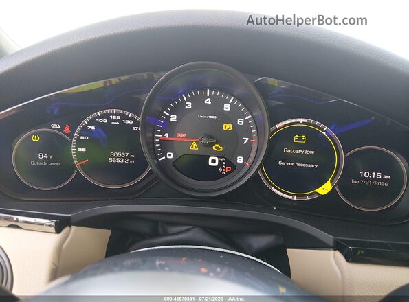 WP1AA2AY2KDA05213 2019 PORSCHE CAYENNE White Widok tylnych siedzeń