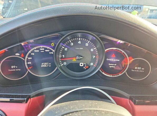 WP1AA2AY2NDA05412 2022 PORSCHE CAYENNE Black Instrument cluster view