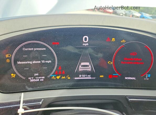 WP1AA2AY2RDA05075 2024 PORSCHE CAYENNE Серебряный Вид щитка приборов