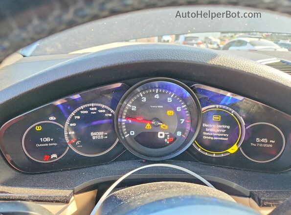 WP1AA2AY3KDA07441 2019 PORSCHE CAYENNE Черный Вид щитка приборов