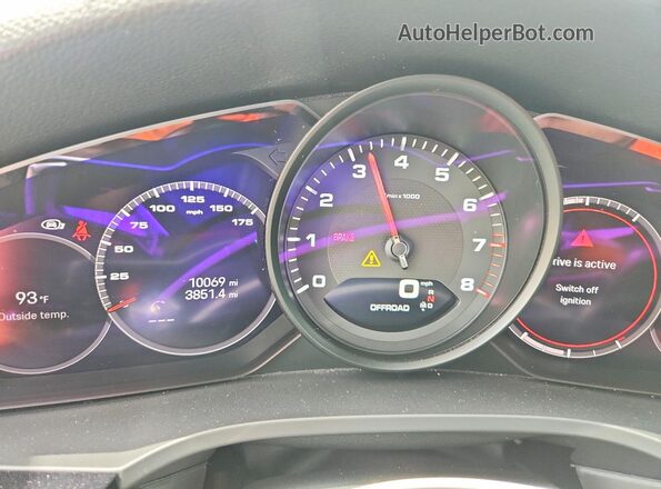 WP1AA2AY4PDA06922 2023 PORSCHE CAYENNE Черный Вид щитка приборов