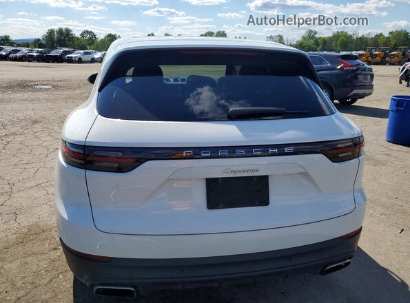 WP1AA2AY5KDA13287 2019 PORSCHE CAYENNE White Widok z tyłu