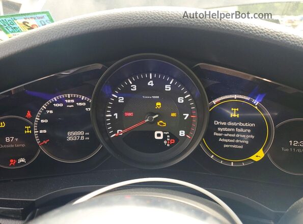 WP1AA2AY5LDA04767 2020 PORSCHE CAYENNE Черный Вид щитка приборов