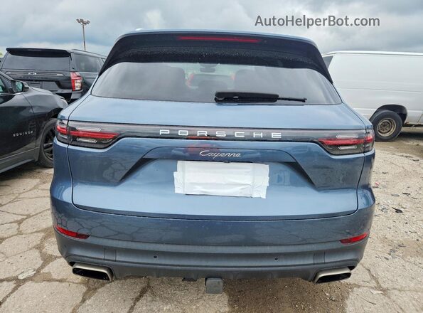 WP1AA2AY6KDA06803 2019 PORSCHE CAYENNE Blue Widok z tyłu