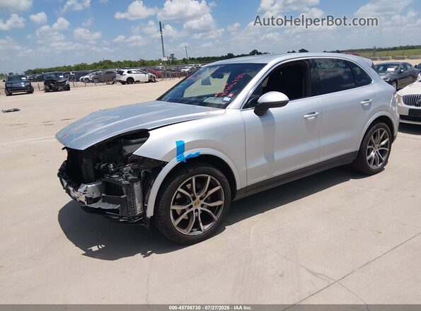WP1AA2AY7KDA12609 2019 PORSCHE CAYENNE Silver Առջևի ձախ երեք քառորդ տեսարան