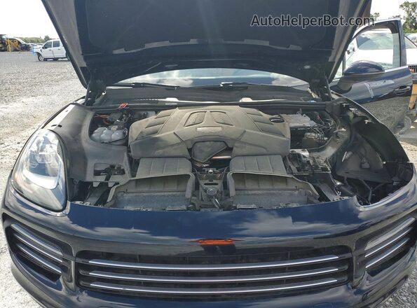 WP1AA2AY9KDA03717 2019 PORSCHE CAYENNE Black Vista del compartimento del motor