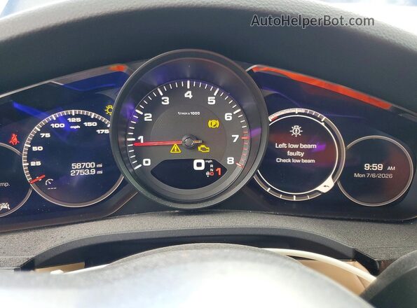 WP1AA2AY9KDA03717 2019 PORSCHE CAYENNE Black Vista del cuadro de instrumentos