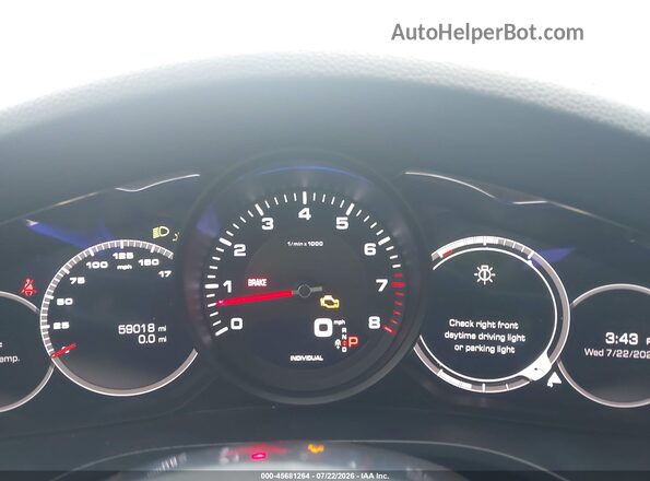 WP1AA2AYXKDA15021 2019 PORSCHE CAYENNE White Հետևի նստատեղերի տեսք