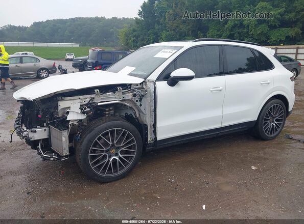 WP1AA2AYXKDA15021 2019 PORSCHE CAYENNE White Առջևի ձախ երեք քառորդ տեսարան