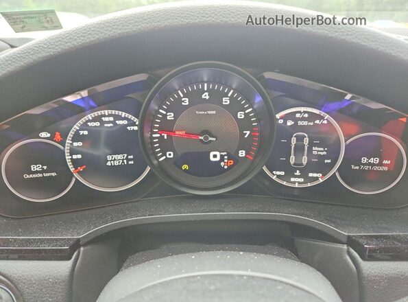WP1AA2AYXKDA17044 2019 PORSCHE CAYENNE Black Widok zestawu wskaźników
