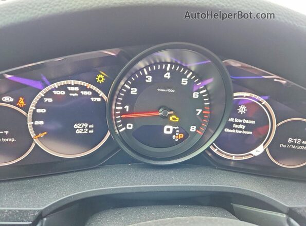 WP1AA2AYXNDA05917 2022 PORSCHE CAYENNE White Instrument cluster view