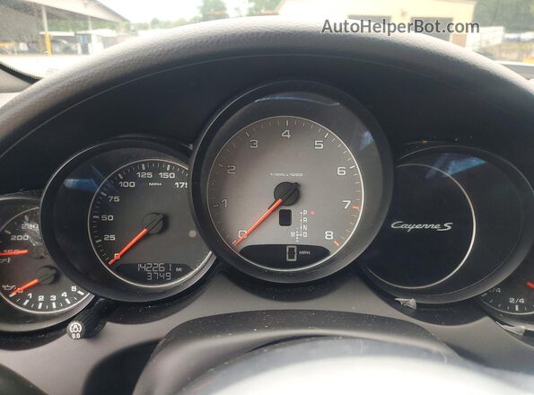 WP1AB2A21GLA96576 2016 PORSCHE CAYENNE White Widok zestawu wskaźników