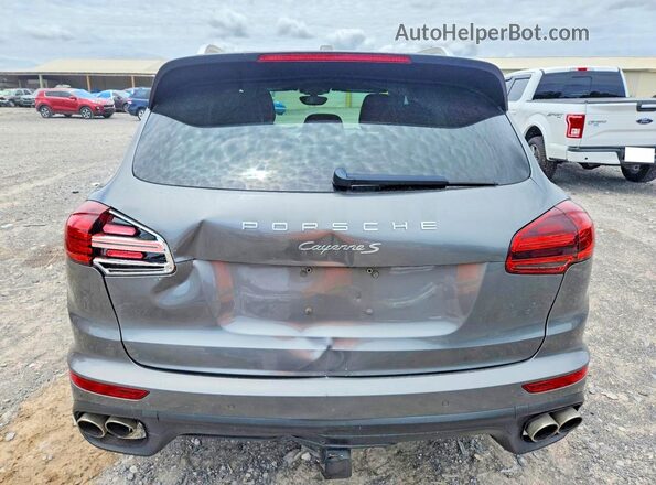 WP1AB2A24HLA53092 2017 PORSCHE CAYENNE Gray უკანა ხედი