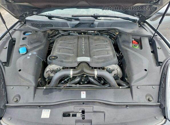 WP1AB2A24HLA53092 2017 PORSCHE CAYENNE Gray ძრავის განყოფილების ხედი
