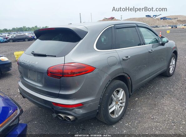 WP1AB2A29HLA50205 2017 PORSCHE CAYENNE Gray Trasero derecho