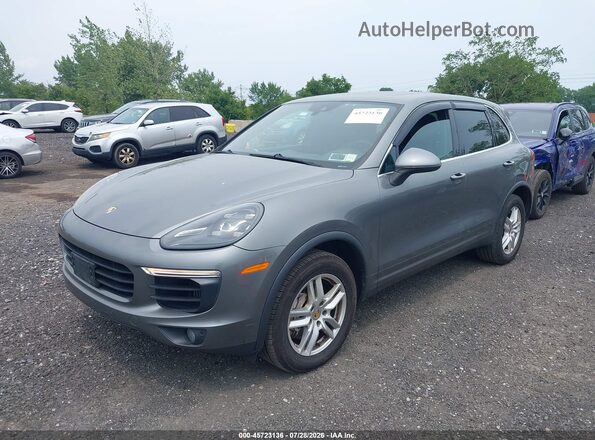 WP1AB2A29HLA50205 2017 PORSCHE CAYENNE Gray Vista tres cuartos delantera izquierda
