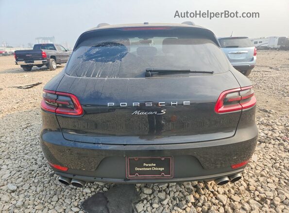 WP1AB2A50GLB48449 2016 PORSCHE MACAN Black Widok z tyłu