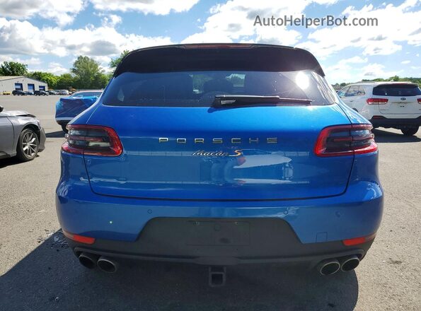 WP1AB2A50HLB20751 2017 PORSCHE MACAN Синий Вид сзади