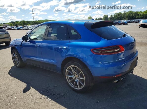WP1AB2A50HLB20751 2017 PORSCHE MACAN Синий Задняя левая четверть
