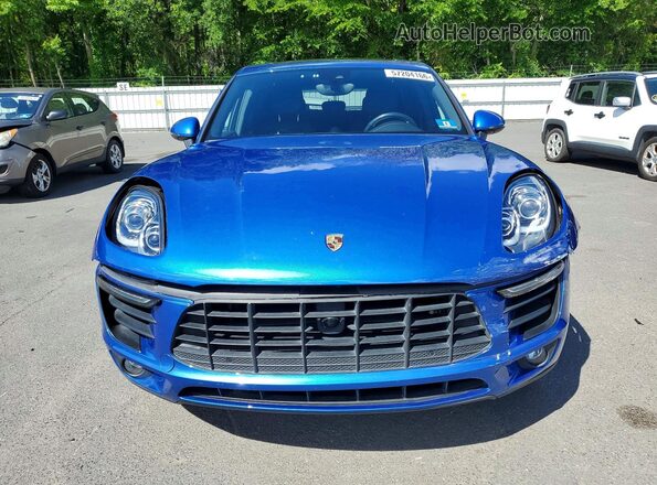 WP1AB2A50HLB20751 2017 PORSCHE MACAN Синий Вид спереди